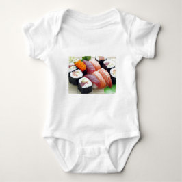 T-shirt Comida Japonesa Asiática Sushi Crua Sashimi Fresca