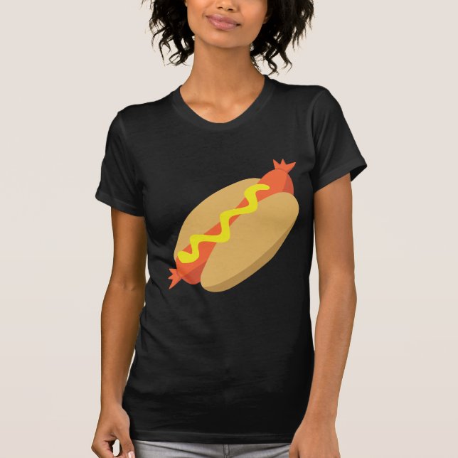 T-shirt Comida saboroso - Hotdog (Frente)