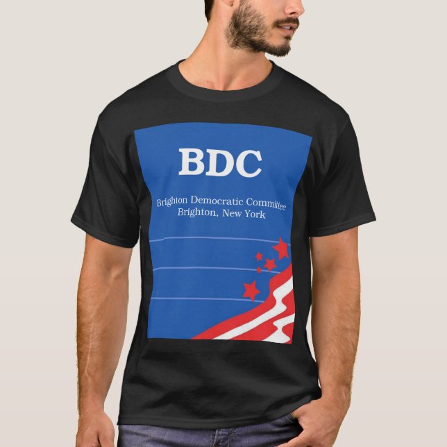 T-shirt Comitê Democrática de Brigghton (Frente)