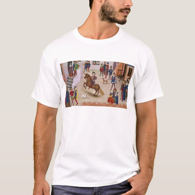 T-shirt Como Alexander o excelente montou Bucephalus (Frente)