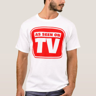 T-shirt Como visto na TV - personalizado