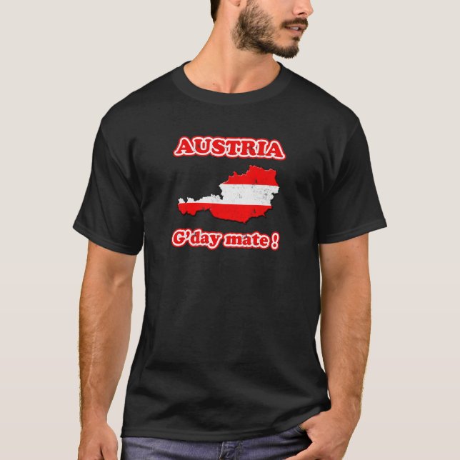 T-shirt Companheiro de Áustria - de G'day! (Frente)