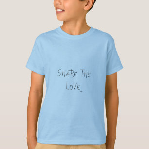T-shirt Compartilhe o amor - tipografia, Legal