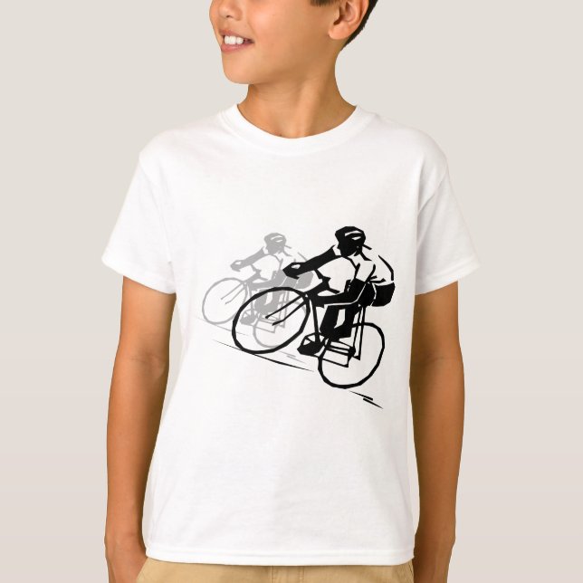 T-shirt Competência da bicicleta (Frente)
