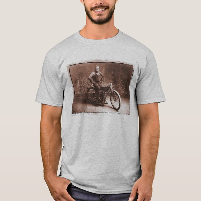 T-shirt Competência da motocicleta: Vencedor 100 MI. raça, (Frente)
