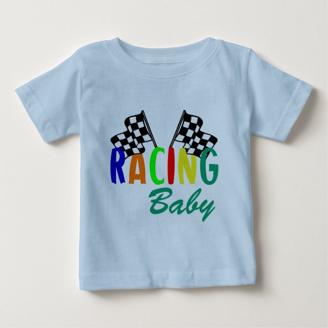 T-shirt Competindo o bebê (Frente)