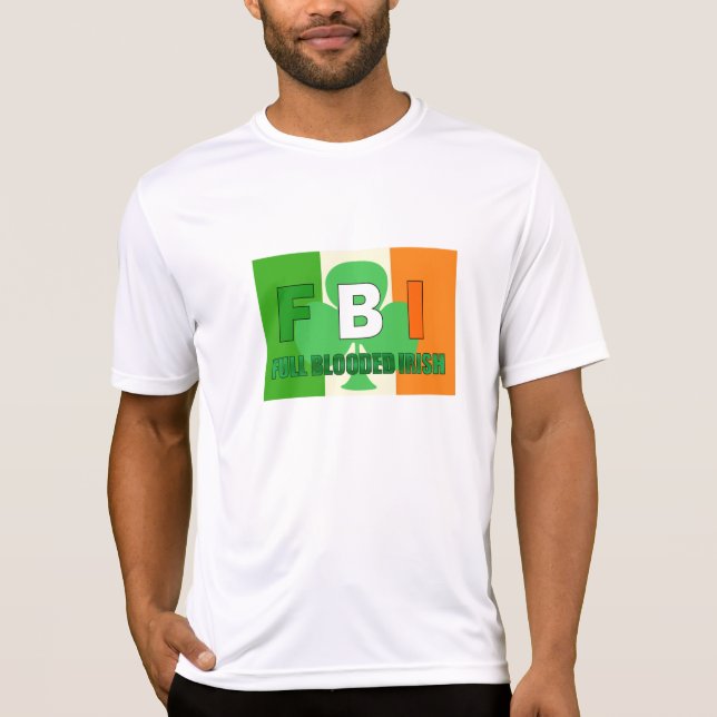 T-shirt completo do irlandês de Blooded (Frente)