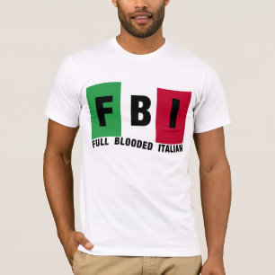 T-shirt completos do ITALIANO do FBI Blooded