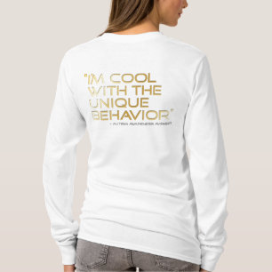 T-shirt Comportamento de Logo_Cool do vingador da