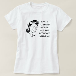 T-Shirt Comprando Engraçado Retro