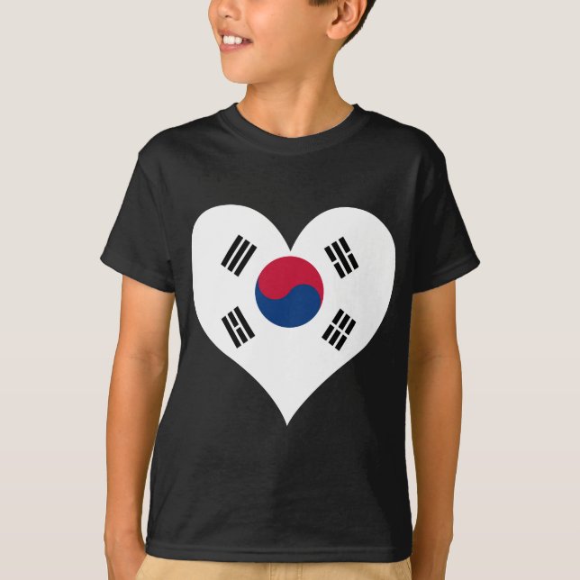 T-shirt Compre a bandeira de Coreia do Sul (Frente)