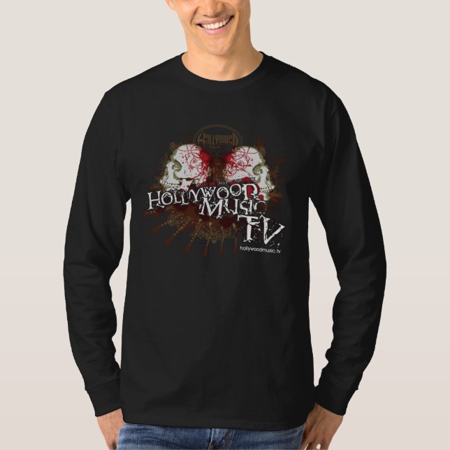 T-shirt Compreensivo-Design-Homens-Longo-Capa-Bl (Frente)