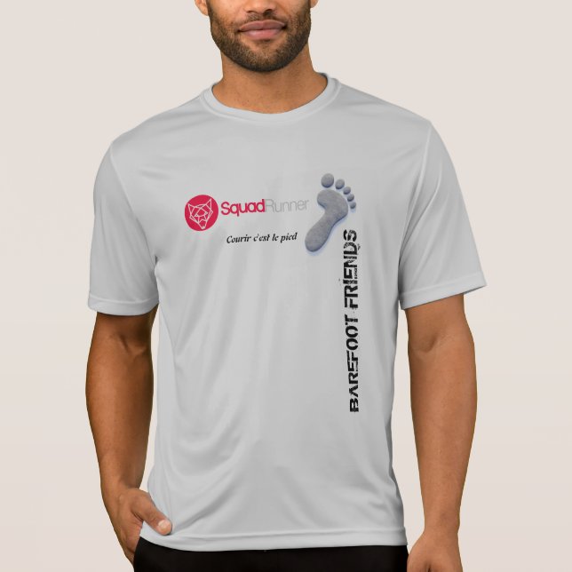 T-shirt compression officiel Barefoot Friends (Frente)