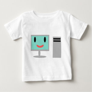 T-shirt computador de desenho
