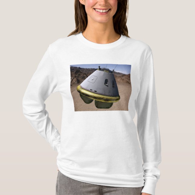 T-shirt Conceito de veículo de exploração da tripulação (Frente)