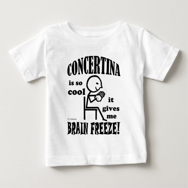 T-shirt Concertina, Congelamento Cerebral (Frente)
