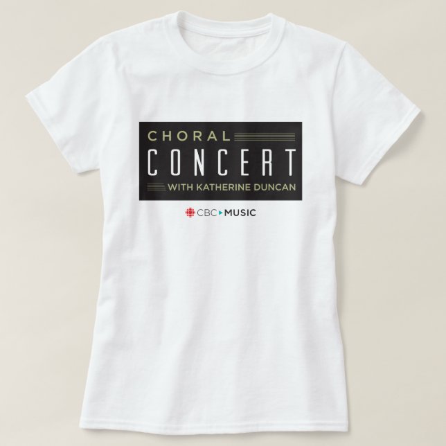 T-shirt Concertos Choral CBC (Frente do Design)