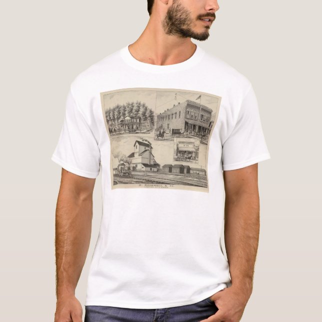 T-shirt Condado de Rockwel, Kansas (Frente)