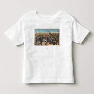 T-shirt Conduzindo o último ponto - trilha de estrada de