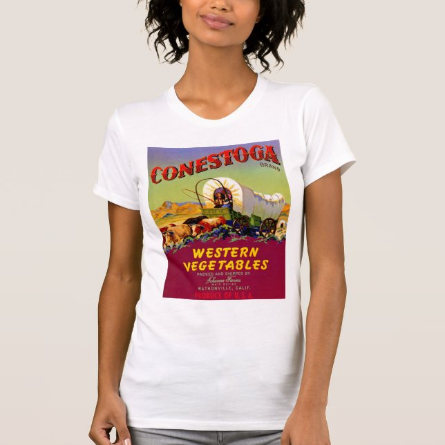 T-shirt Conestoga - Produtos Hortícolas Ocidentais (Frente)