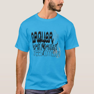 T-shirt Conexão sem fio do mundo da oração a grande