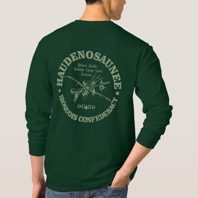 T-shirt Confederação Iroquois (Haudenosaunee) (Verso)