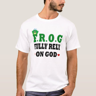 T-shirt Confie Completamente No Sapo De Deus