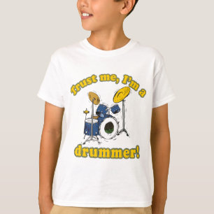 T-shirt Confie em mim um Drummer