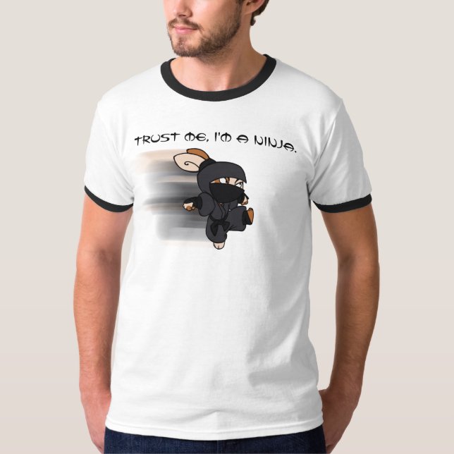 T-shirt Confie-me, mim são um Ninja. (Frente)