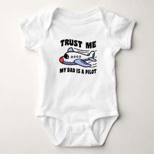 T-shirt Confie que eu meu pai é um piloto