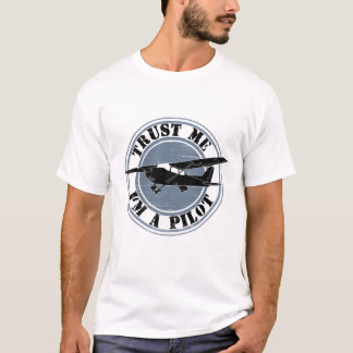 T-shirt Confie que eu mim é uma aviação piloto