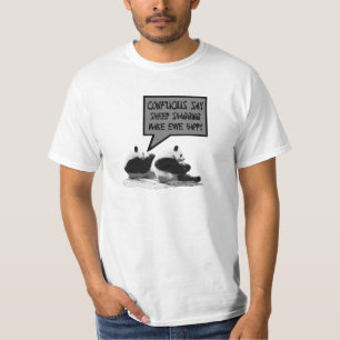 T-shirt Confucius diz o valor