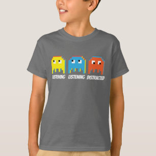 T-shirt confundido de escuta de escuta dos miúdos