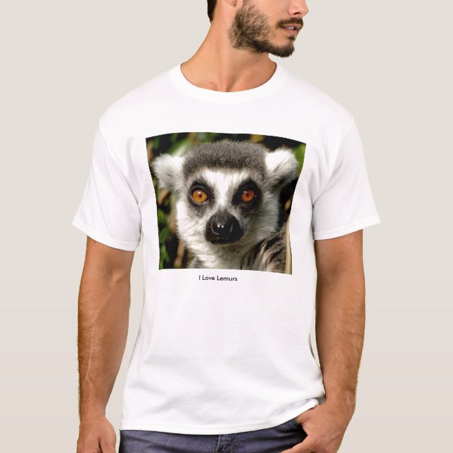 T-shirt confuso do Lemur (Frente)