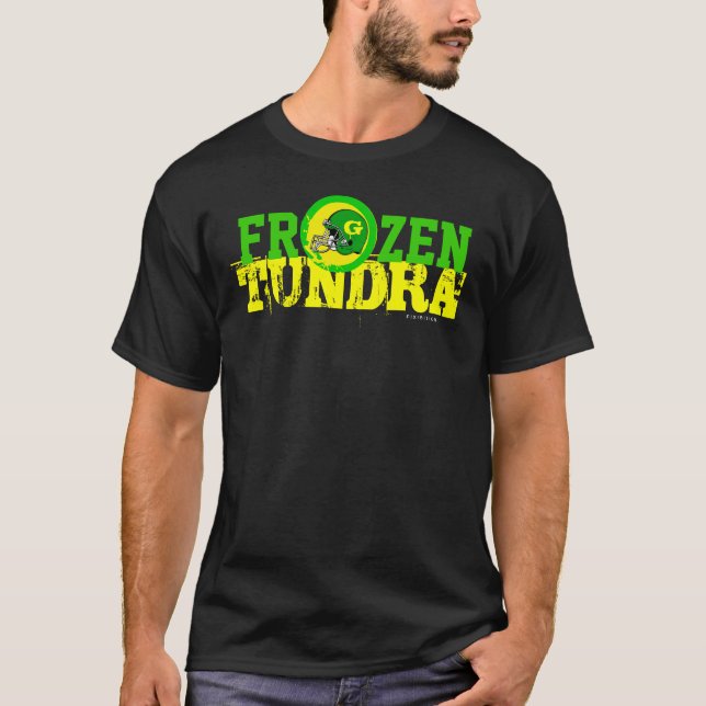 T-shirt congelado da equipa de futebol do NFL do (Frente)