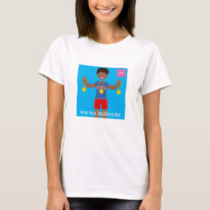 T-shirt Conheça seu HERstory: Wilma Rudolph