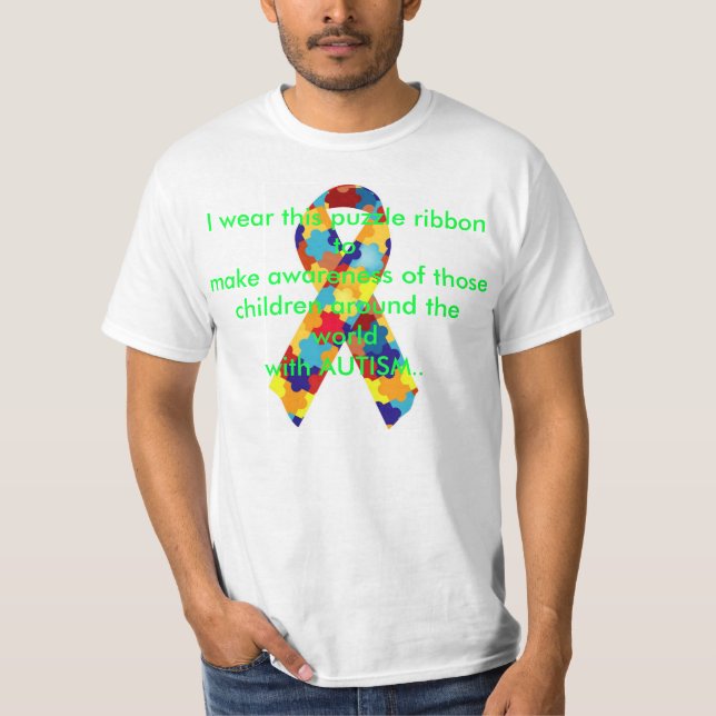 T-shirt Consciência 1 do autismo (Frente)