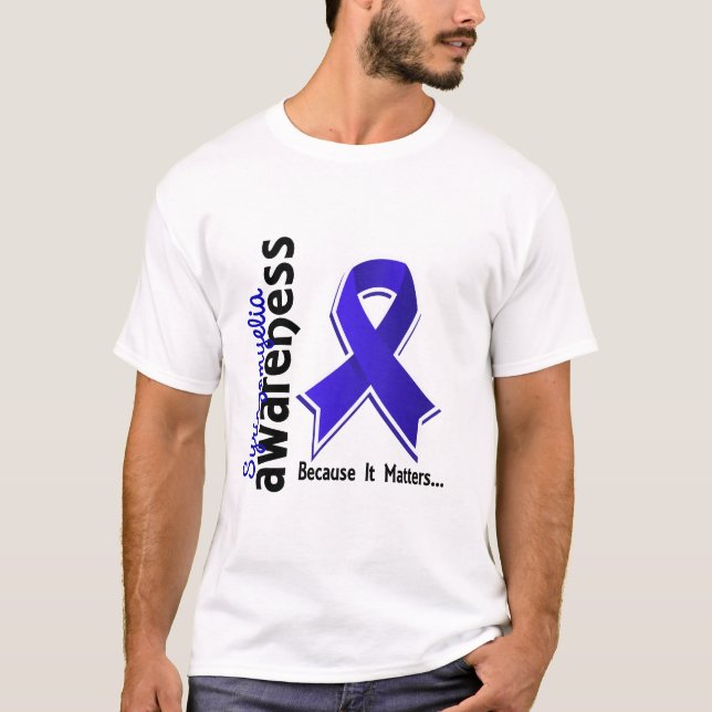 T-shirt Consciência 5 de Syringomyelia (Frente)