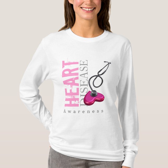 T-shirt Consciência da doença cardíaca (Frente)