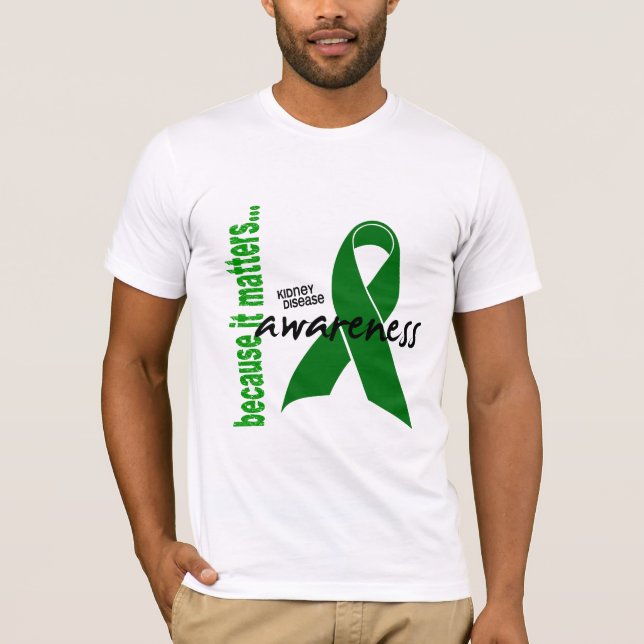 T-shirt Consciência da doença renal (Frente)