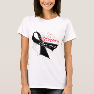 T-shirt Consciência da melanoma da fita de rolo