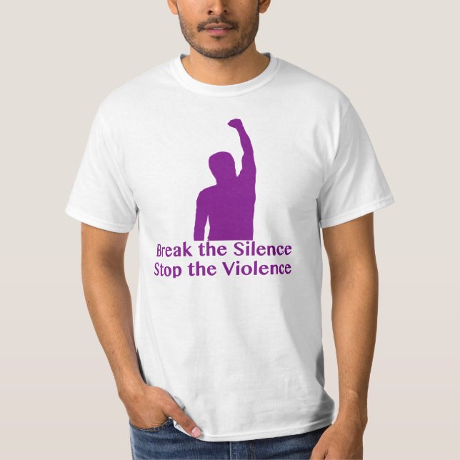 T-shirt Consciência da violência doméstica (Frente)