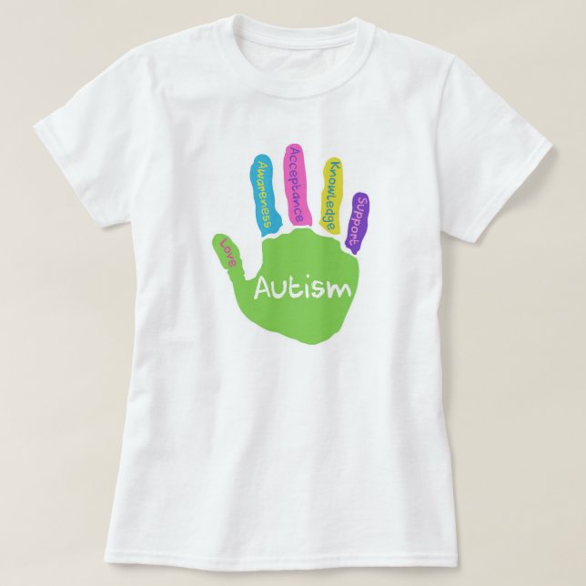 T-shirt Consciência do autismo (Frente do Design)