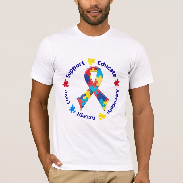 T-shirt Consciência do autismo (Frente)
