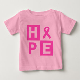 T-shirt Consciência do cancro da mama da esperança