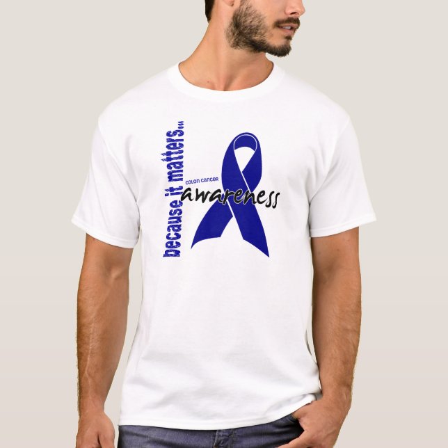 T-shirt Consciência do cancro do cólon (Frente)