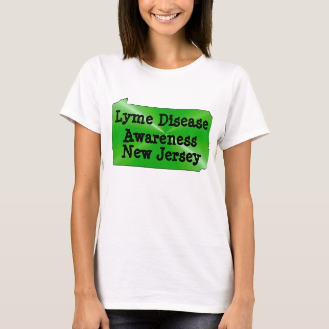 T-shirt Conscientização sobre a Doença de Lyme em Nova Jer (Frente)