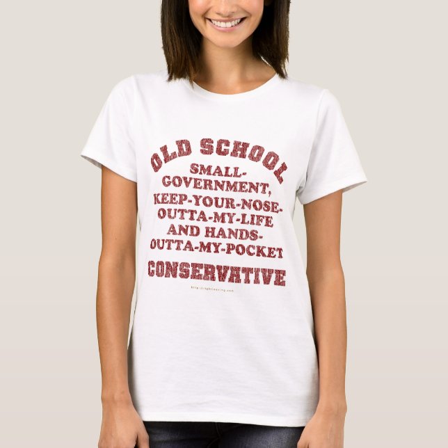 T-shirt Conservador da velha escola (Frente)