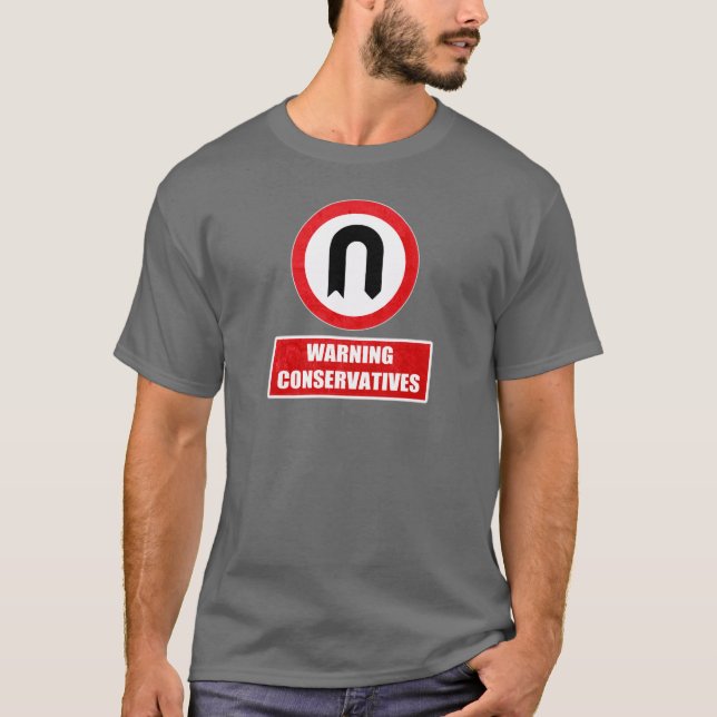 T-shirt CONSERVADORES DE ADVERTÊNCIA (volta de U) (Frente)