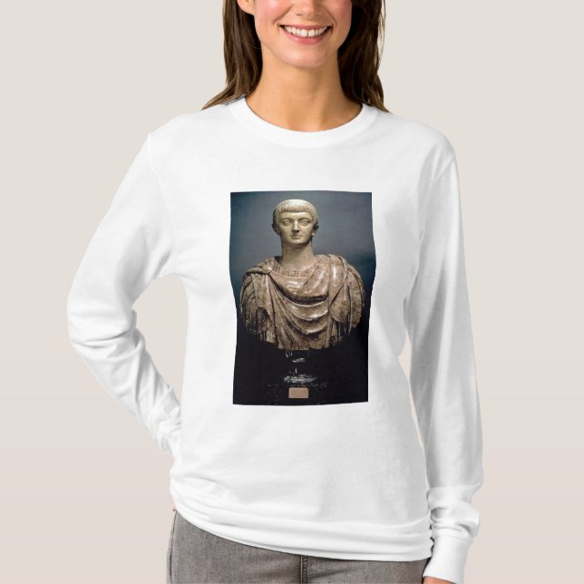 T-shirt Constantim mim (c.274-337) ANÚNCIO c.350 (mármore) (Frente)